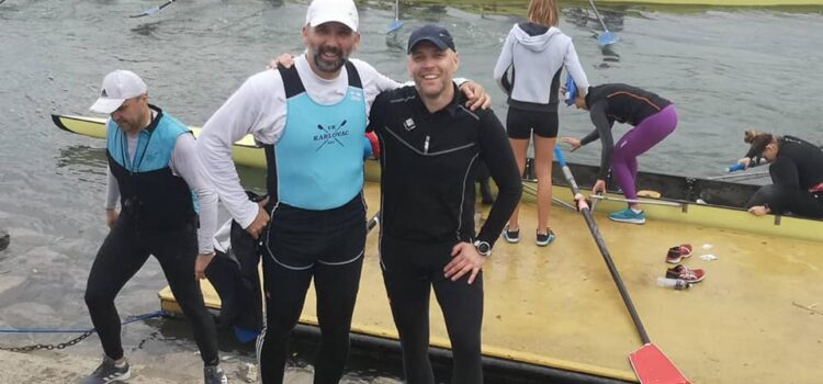 Jarnjević I Cvitešić IZ VK Karlovac prvi na Savi u osmercu za veterane C