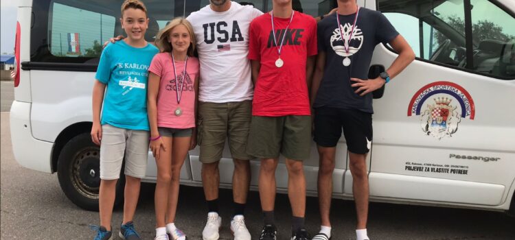 TRI SREBRA I JEDNO ČETVRTO MJESTO NA VELIKOJ MEĐUNARODNOJ REGATI U SLOVENSKOM MARIBORU